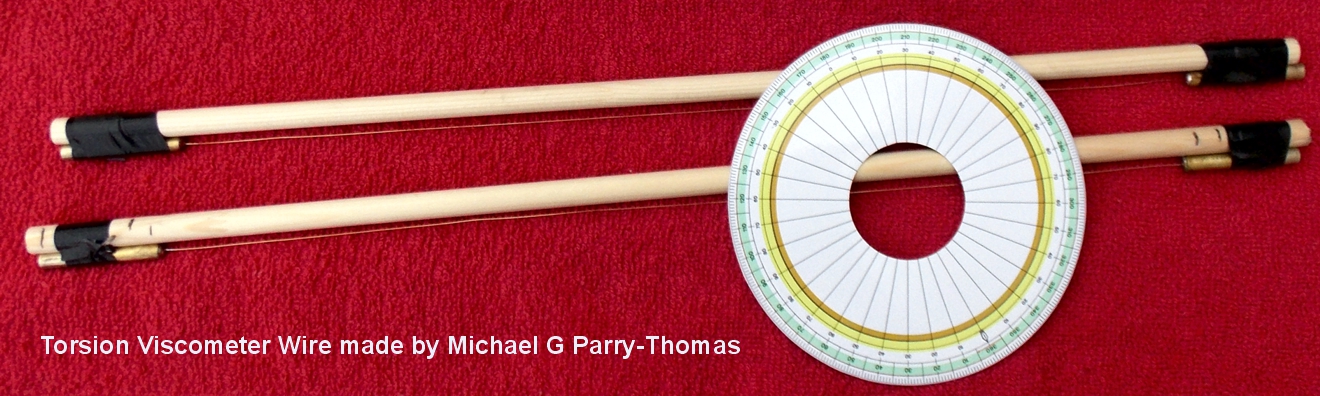 Torsion Viscometer wire