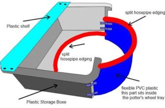 Clay Catcher tray for a Shimpo Potter’s Wheel